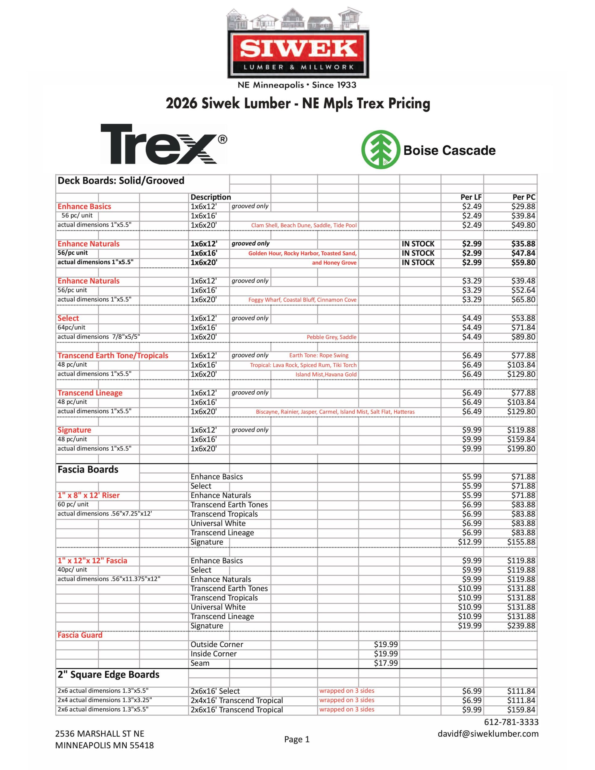 2026 Siwek Trex Pricing sheet_R-images-0