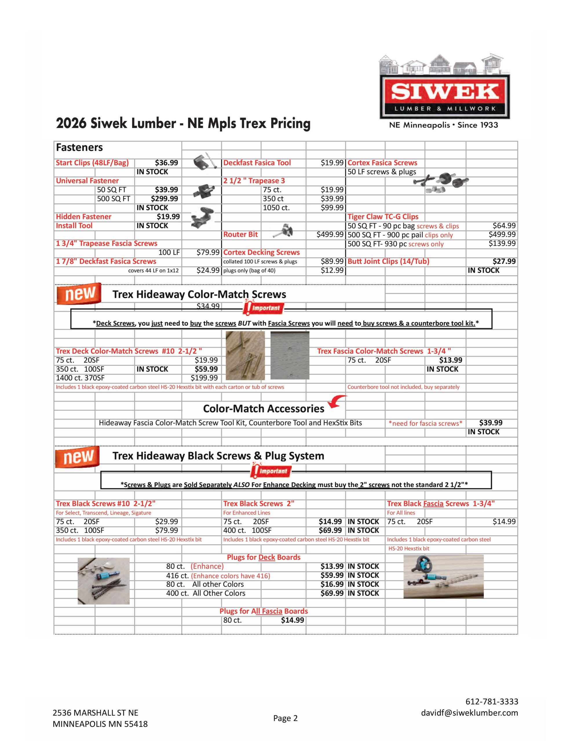 2026 Siwek Trex Pricing sheet_R-images-1